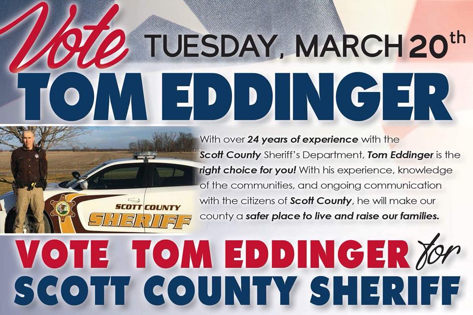 Tom Eddinger for Scott County Sheriff