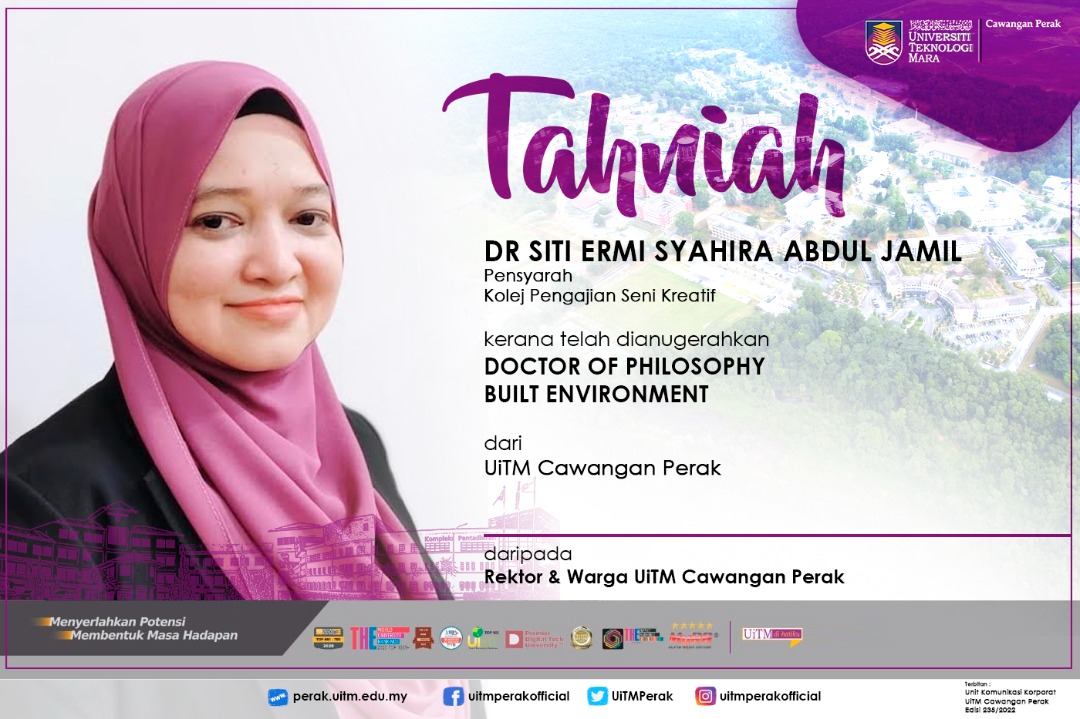 TAHNIAH atas... - UiTM Cawangan Perak - Media FB Rasmi