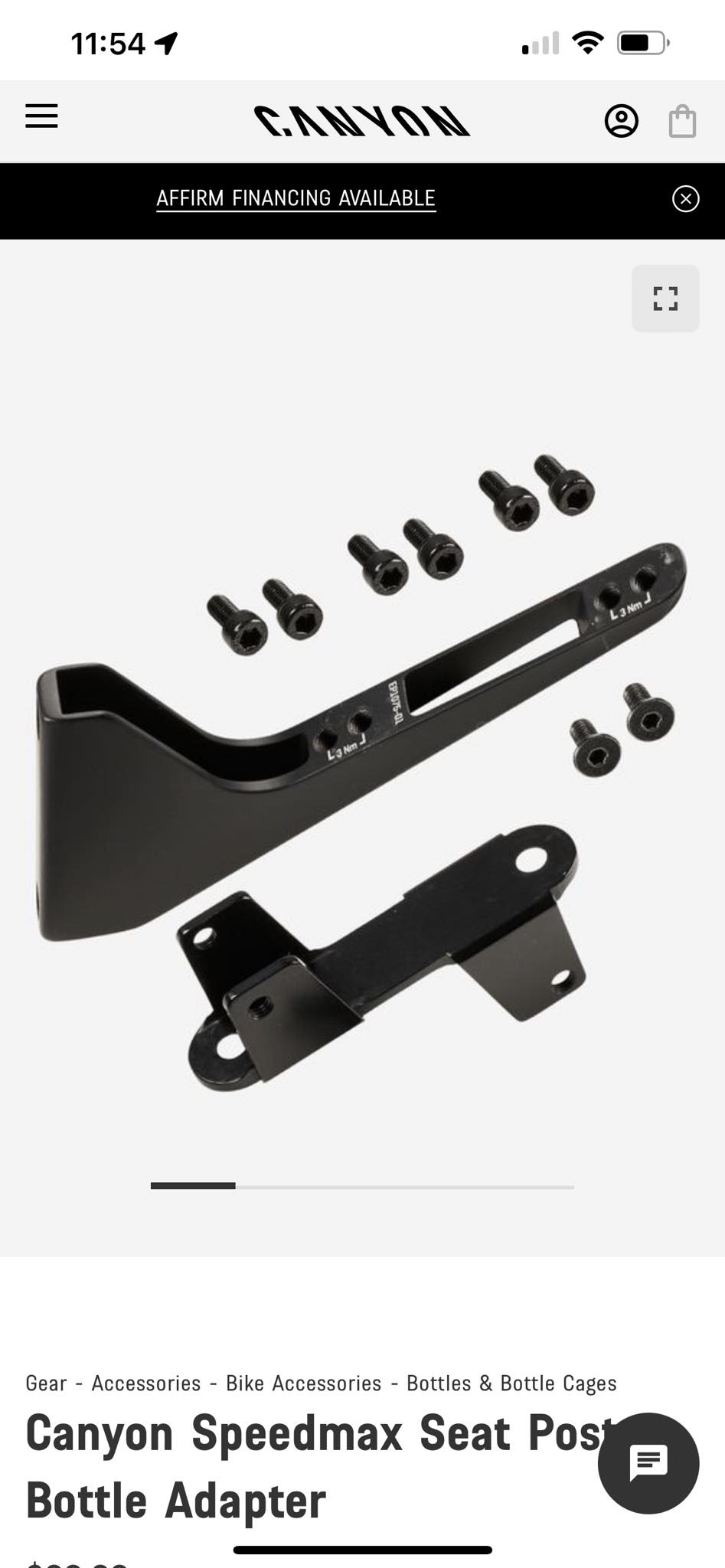Where to find Canyon Speedmax armrest upgrade kit in the US?