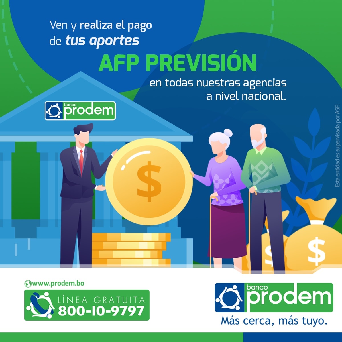 Banco Prodem - Recuerda que puedes realizar el pago de aportes para el ...