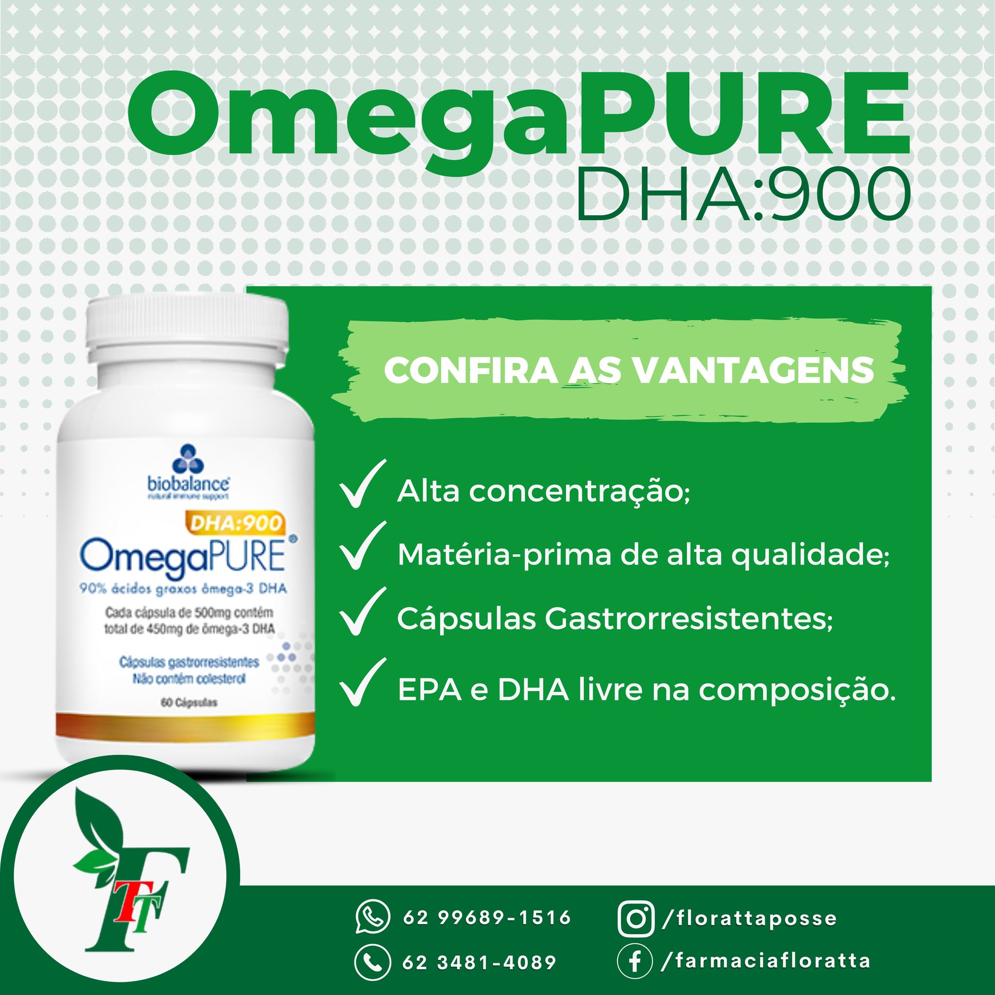 Floratta - Farmácia de Manipulação - OmegaPURE® é a opção ideal, além ...