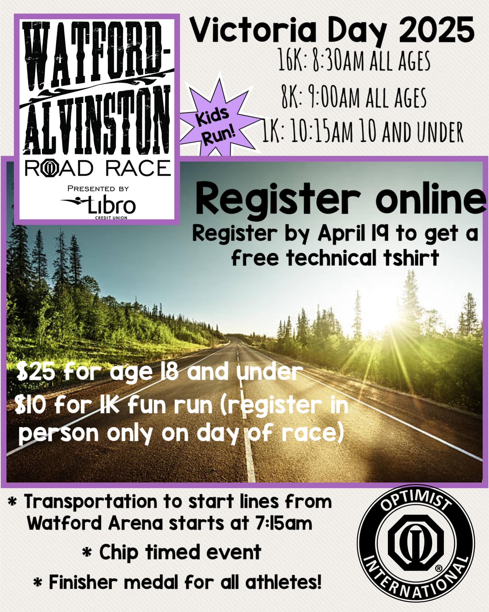 Watford Alvinston Road Race - REGISTER BEFORE JANUARY 1 FOR EARLY BIRD ...