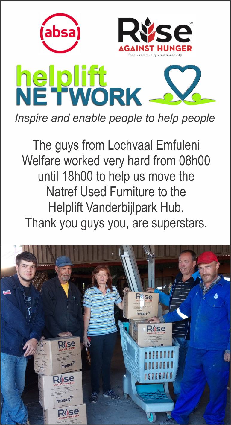 The guys from Lochvaal... - Helplift Network Vaal Triangle