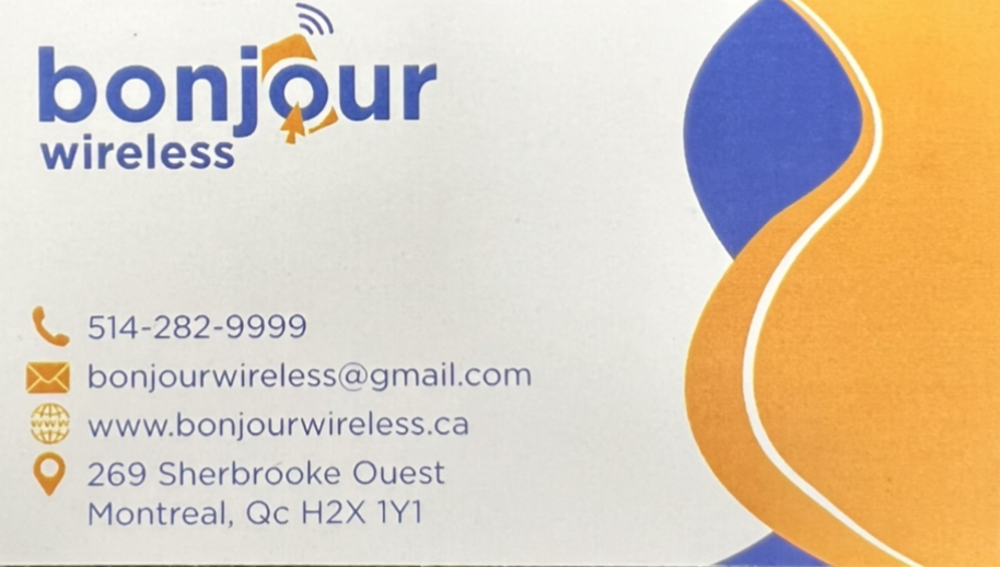 Bonjour wireless | Montréal-Ouest QC