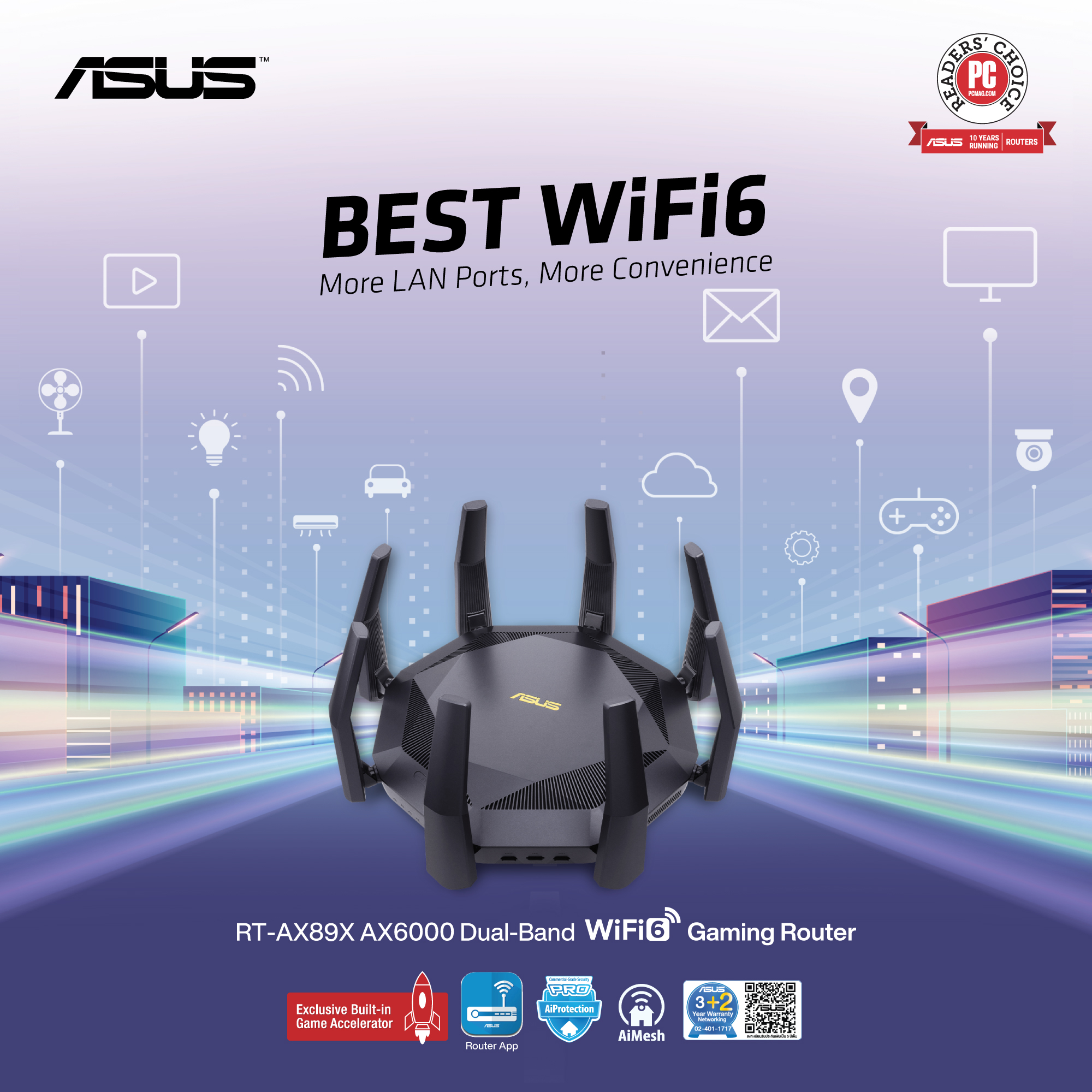 ASUS - แอดแนะนำ! ที่สุดของเราเตอร์ #WiFi6 RT-AX89X #SMB Small Business ...