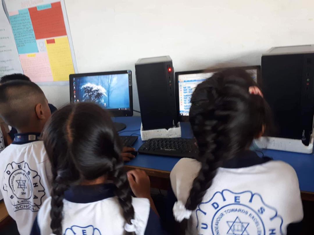 Sudesha School - Grade 3 during their computer class. They... | Facebook