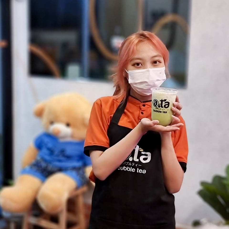 ️Taiwan Milk Green... - A.ta bubble tea แอทต้า บั๊บเบิ้ลที