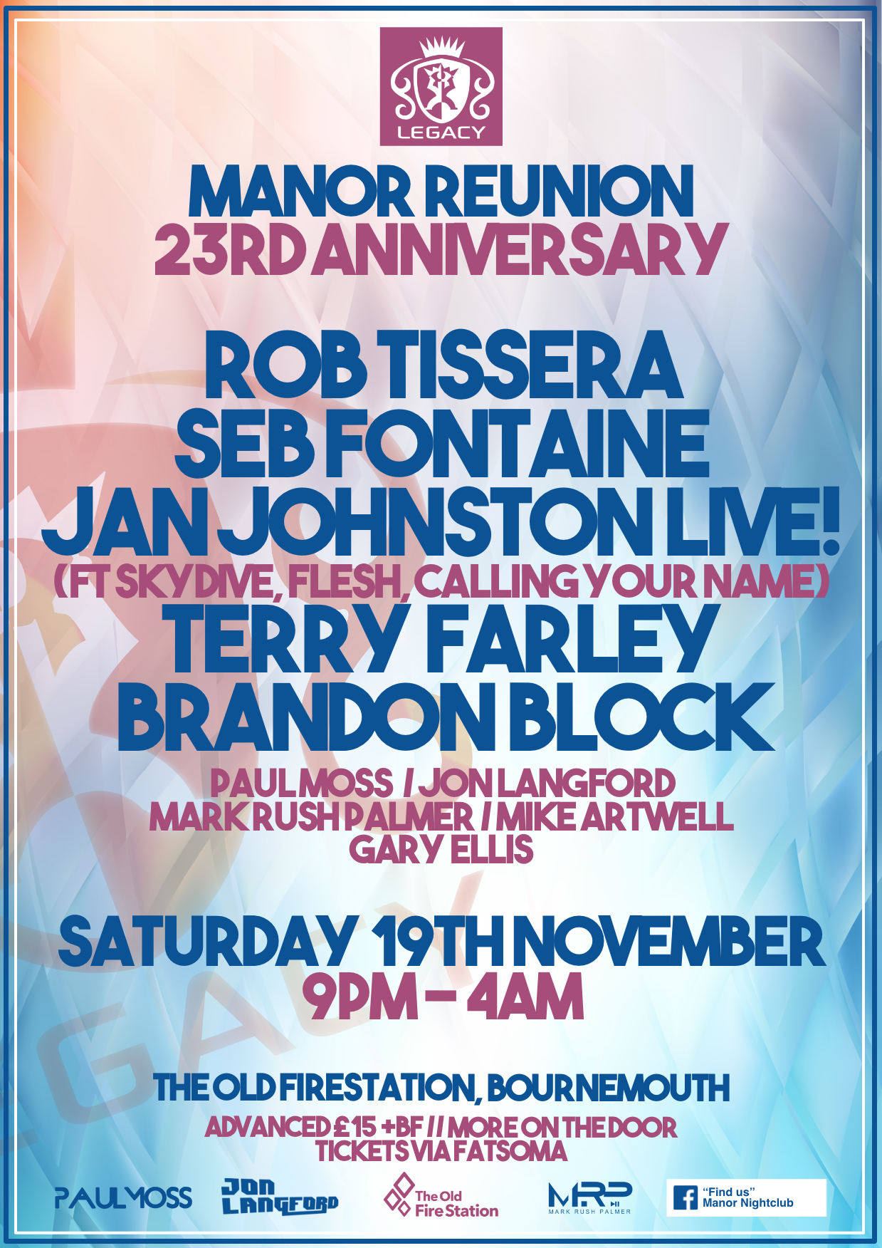 THREE MORE SLEEPS! THIS SATURDAY!!!... - The Manor Nightclub | Facebook