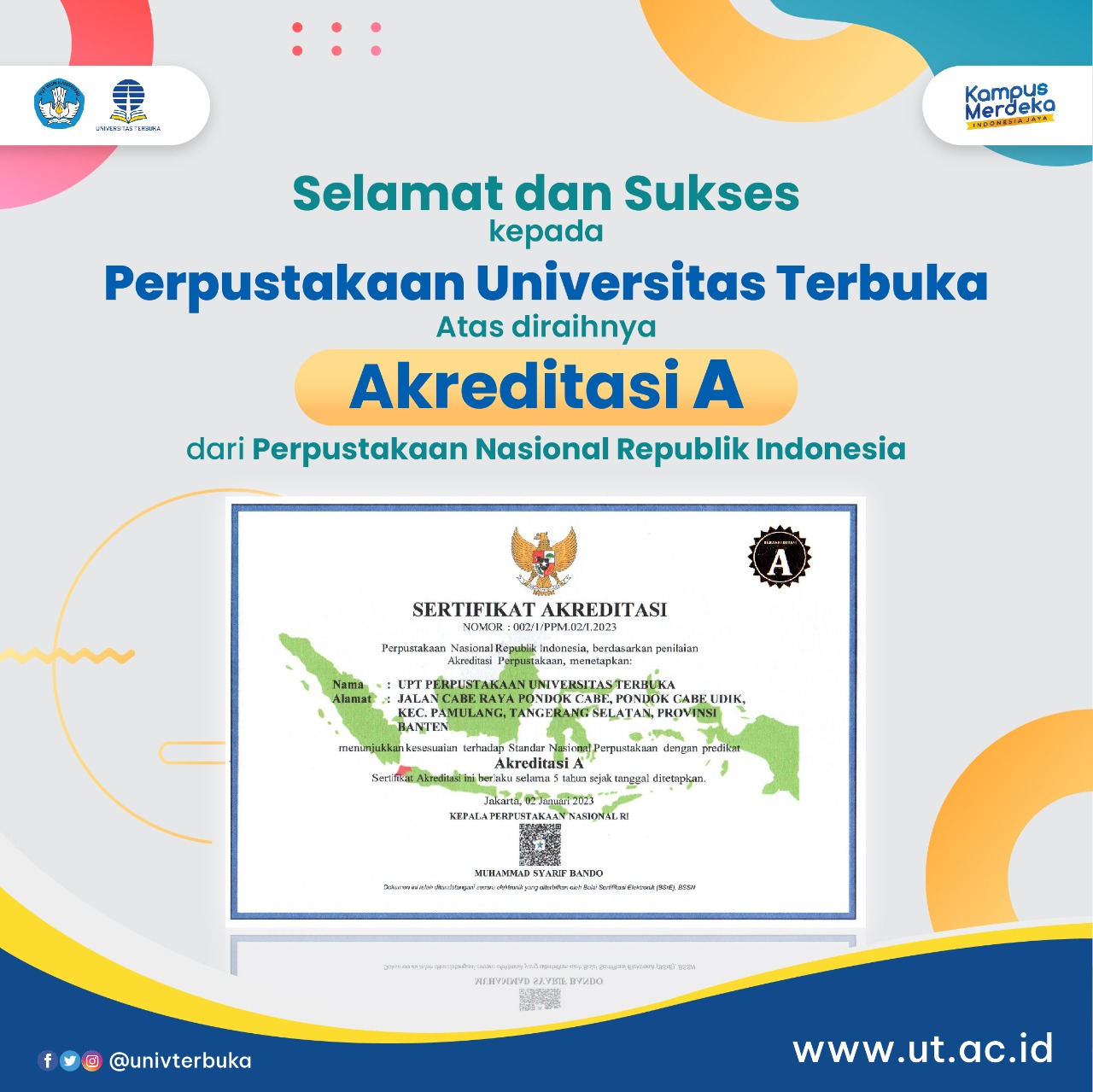 Universitas - Selamat dan Sukses kepada Perpustakaan Universitas ...