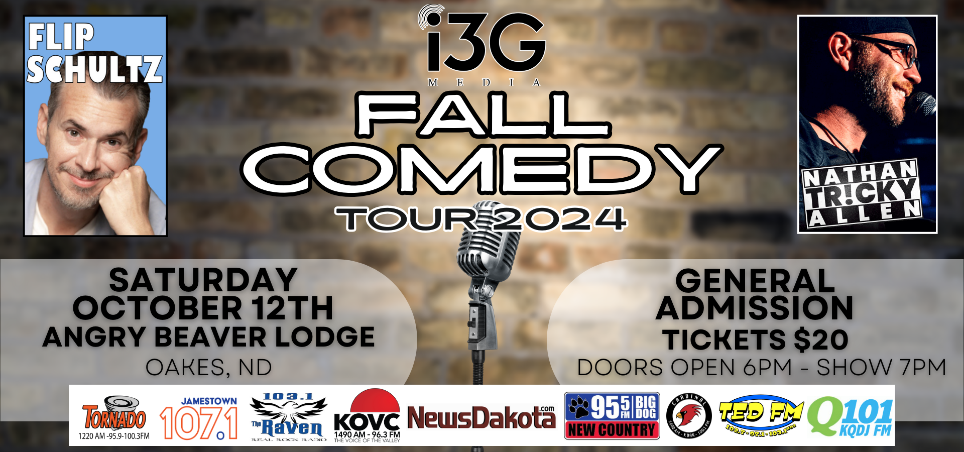 i3G Media - Fall Comedy Tour - Oakes