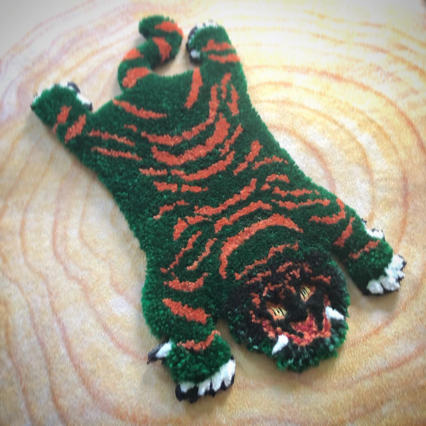 PlushPLAY by Mariangela Tan - Eternian Tiger Prayer Rug in a 5.5” scale ...