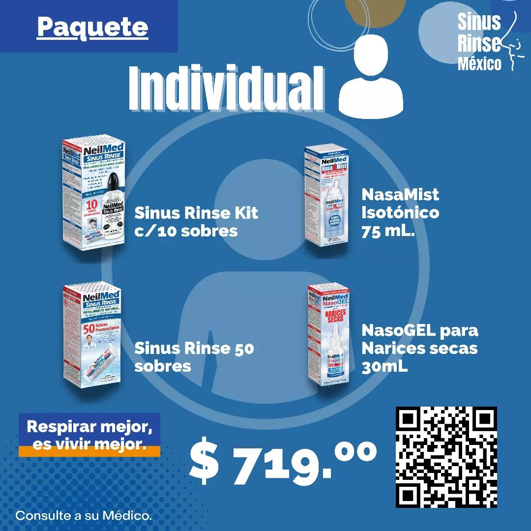 Sinus Rinse México - Paquete: Individual, que no falte nada en tu ...