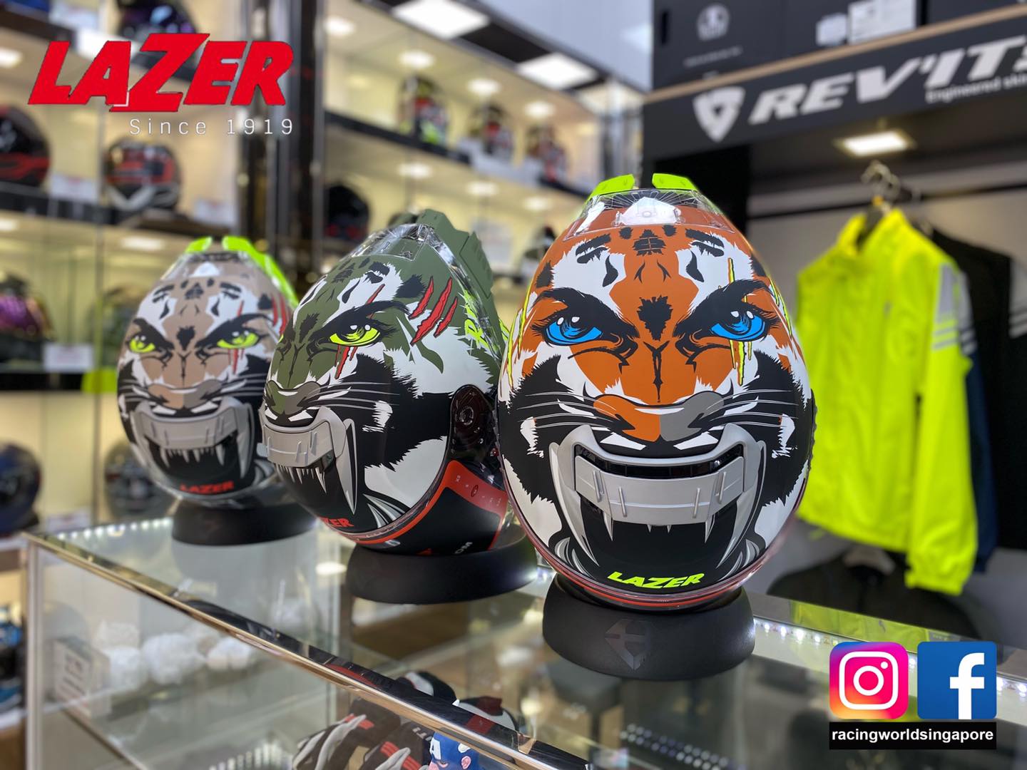 Racing World - LAZER TANGO SR EVO FLYING TIGER HELMET FROM... | Facebook