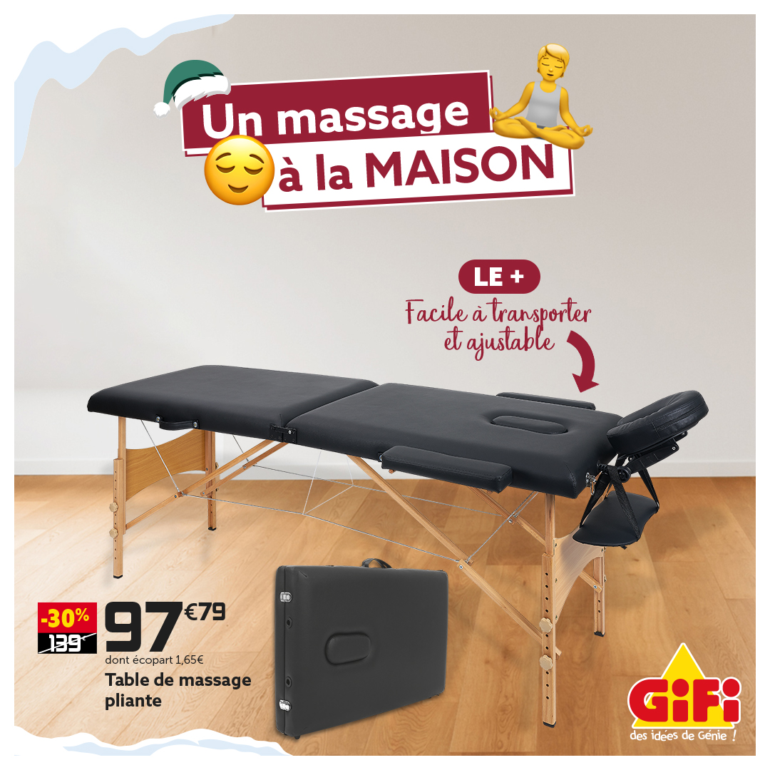 Table De Massage Pliante Blanche - Cadre Aluminium - Portable (19 Kg, 81 Cm)