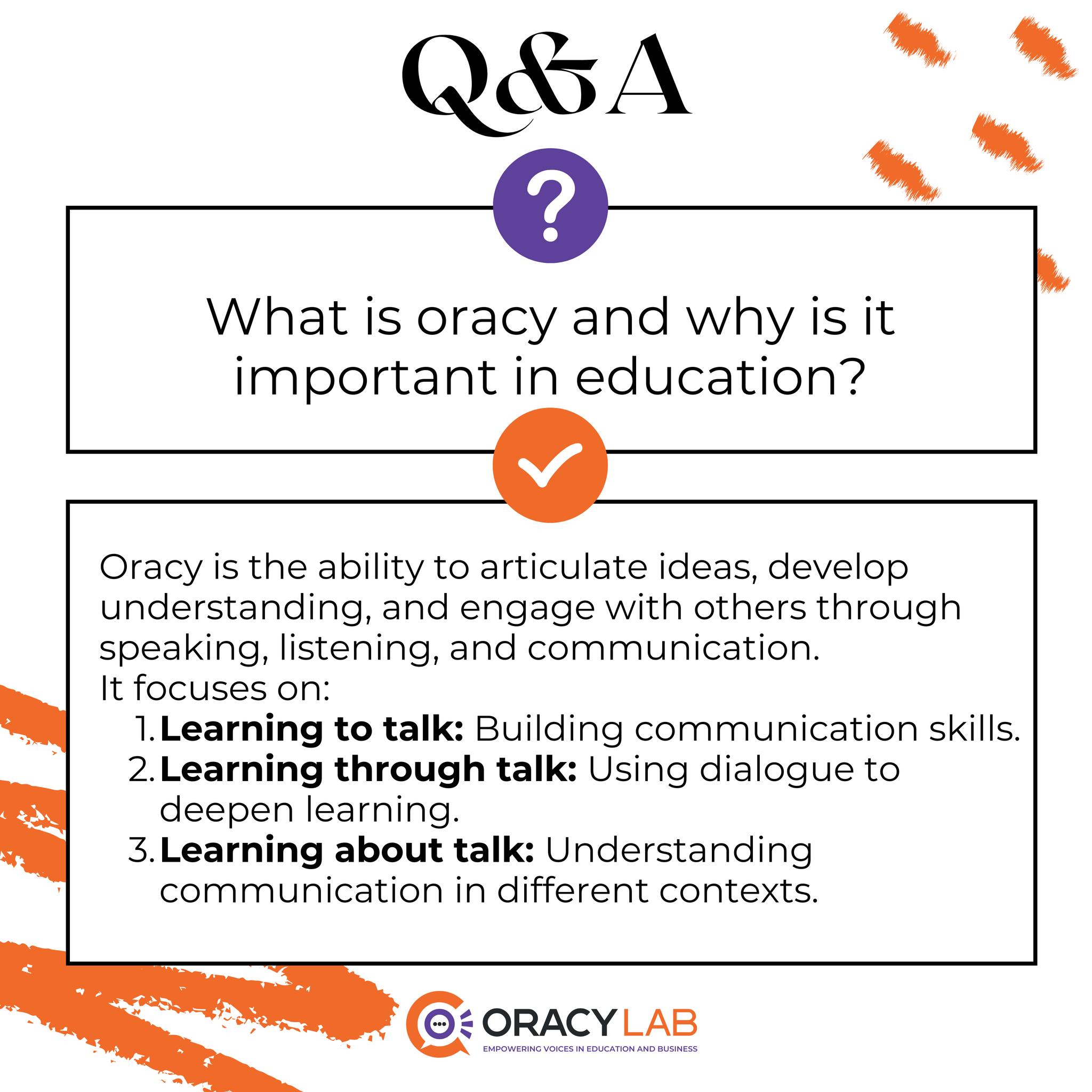 Oracy - What is Oracy and Why is It Important in Education? Oracy, as ...