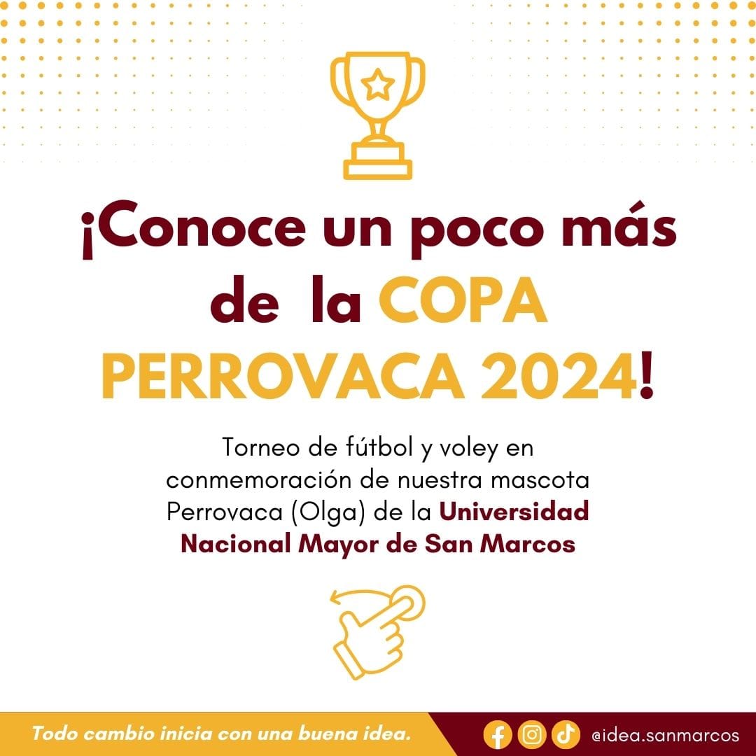 ¡Conoce un poco más de nuestra... - IDEA - San Marcos