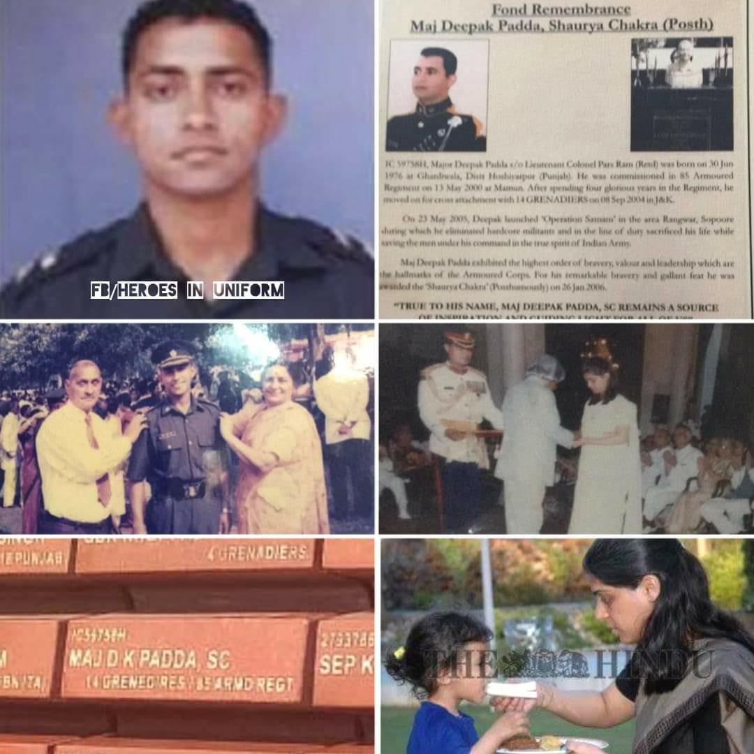 Remembering the brave, MAJOR DEEPAK... - Heroes in Uniform | Facebook