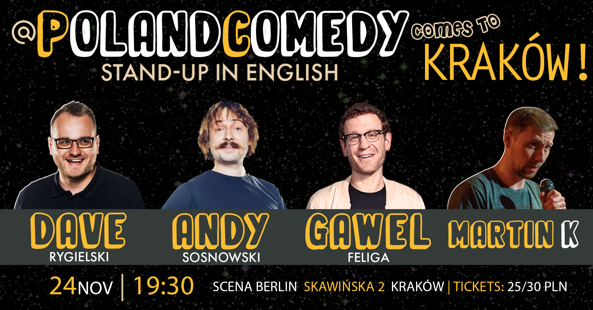 Poland Comedy - FREE TICKET to the next show for people with friends in ...