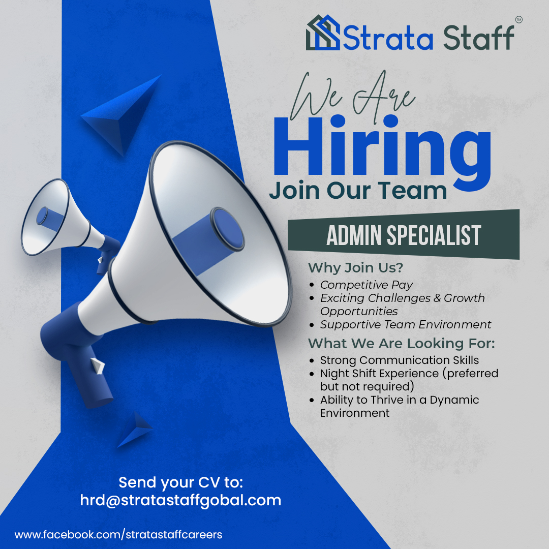 Strata Staff - 𝗝𝗢𝗜𝗡 𝗢𝗨𝗥 𝗧𝗘𝗔𝗠 𝗧𝗛𝗜𝗦 𝟮𝟬𝟮𝟱! Strata Staff is... | Facebook