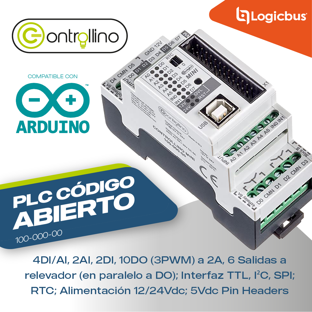 Logicbus - ¡Conoce el Controllino Mini! 🤓 El Mini es el...