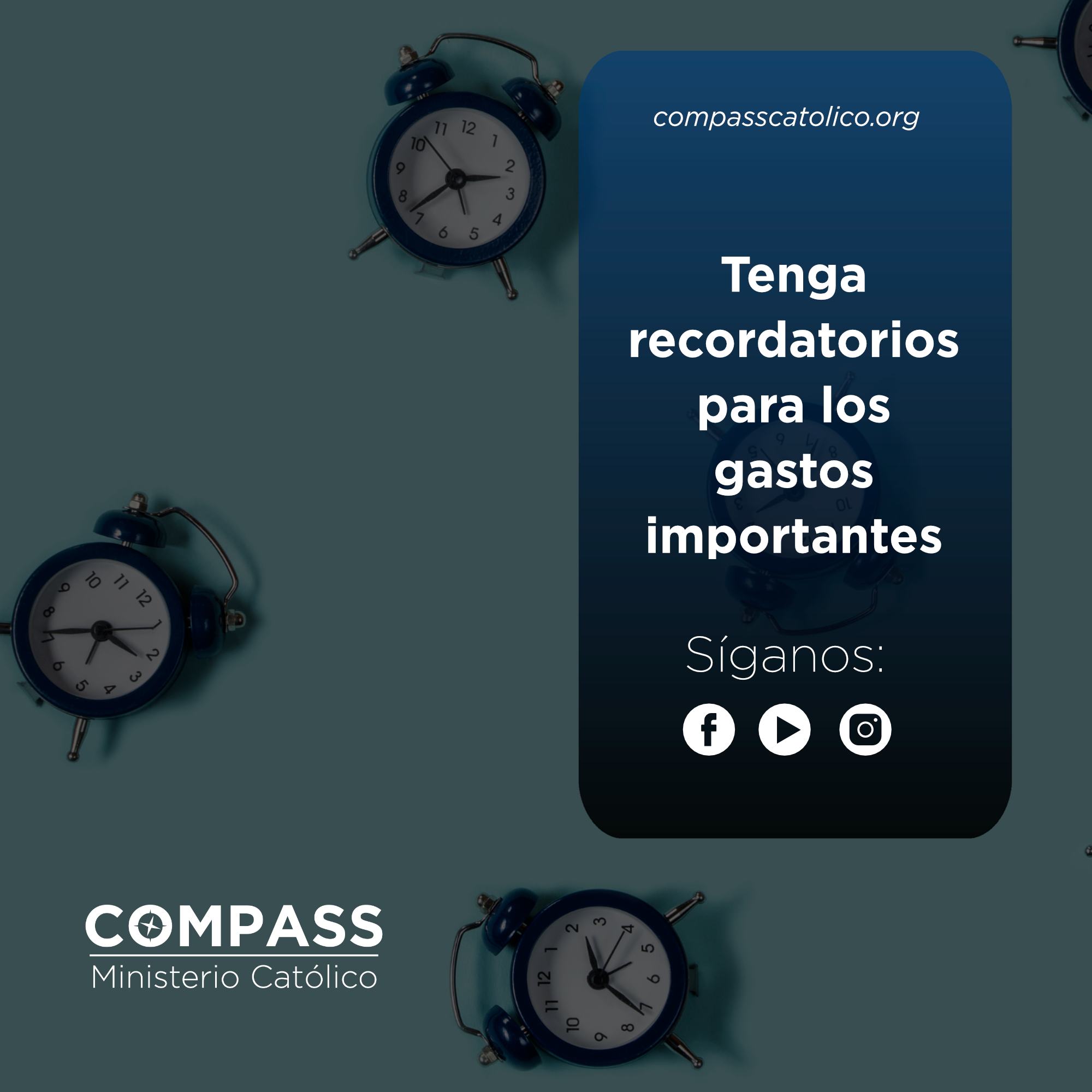 Los gastos fijos son los... - Compass Ministerio Católico | Facebook