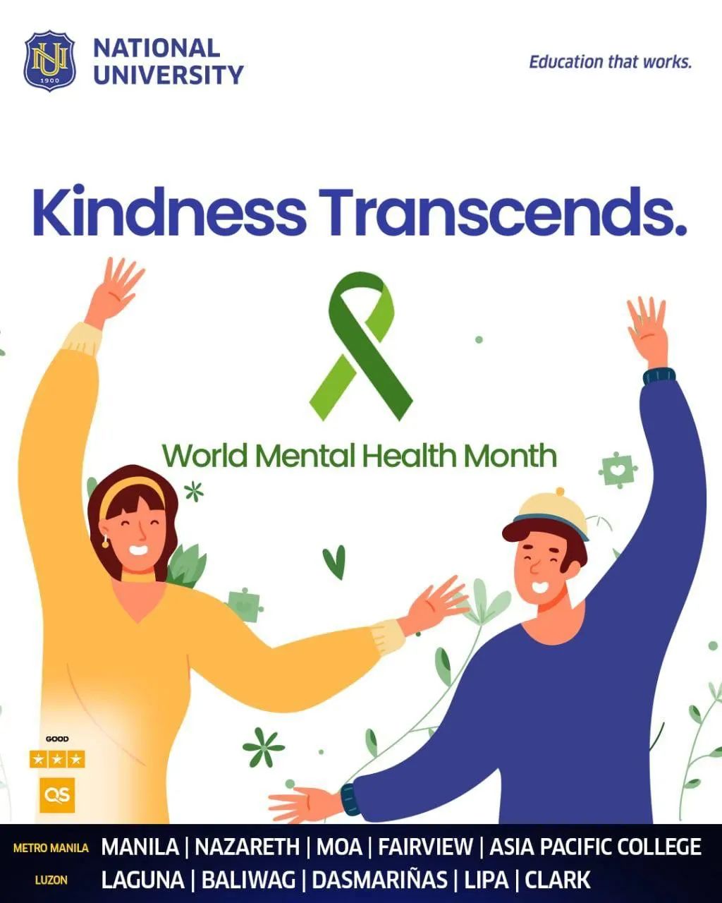 National University Philippines - October is World Mental Health Month ...