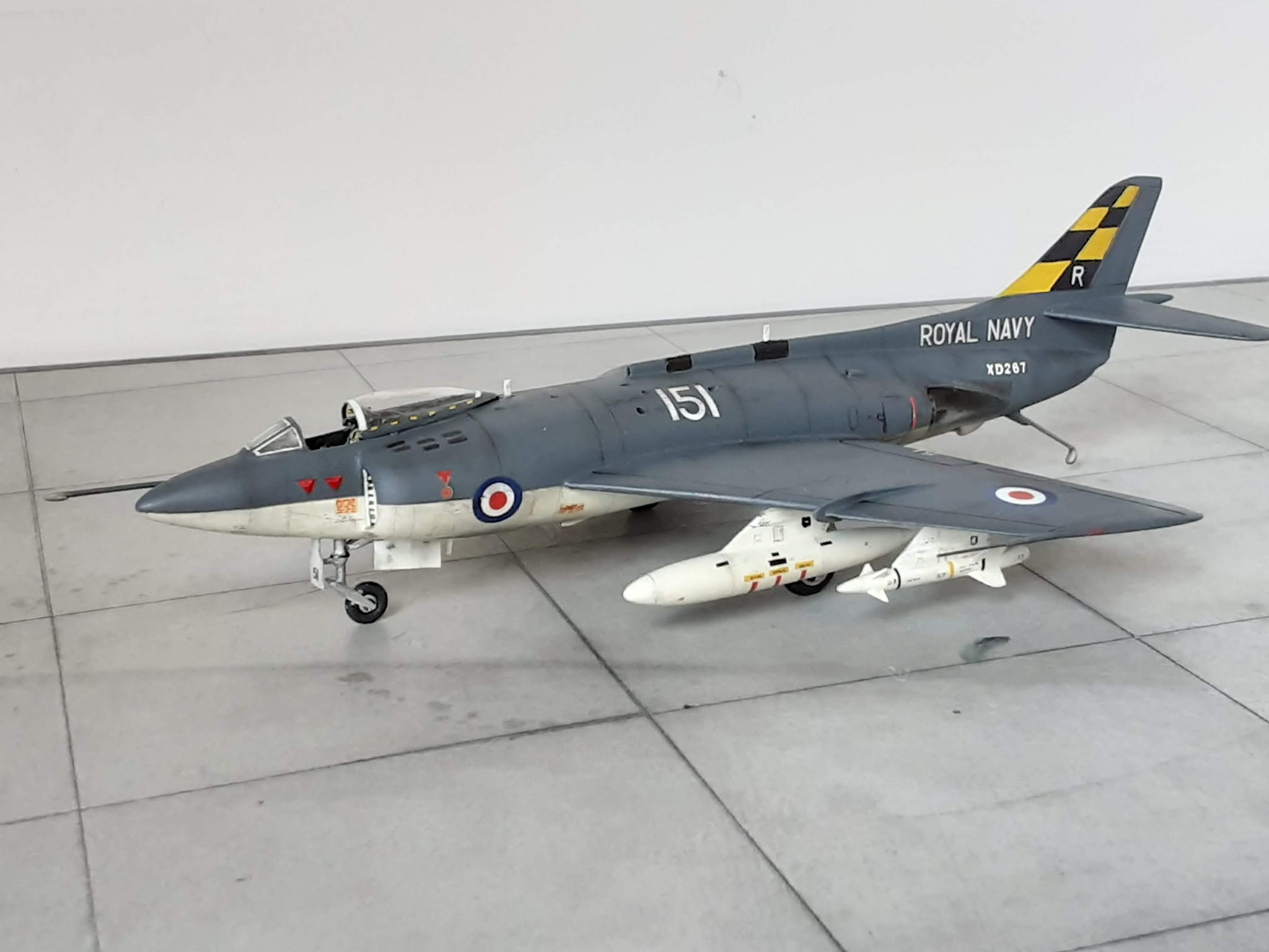 1:48 scale Supermarine Scimitar model build