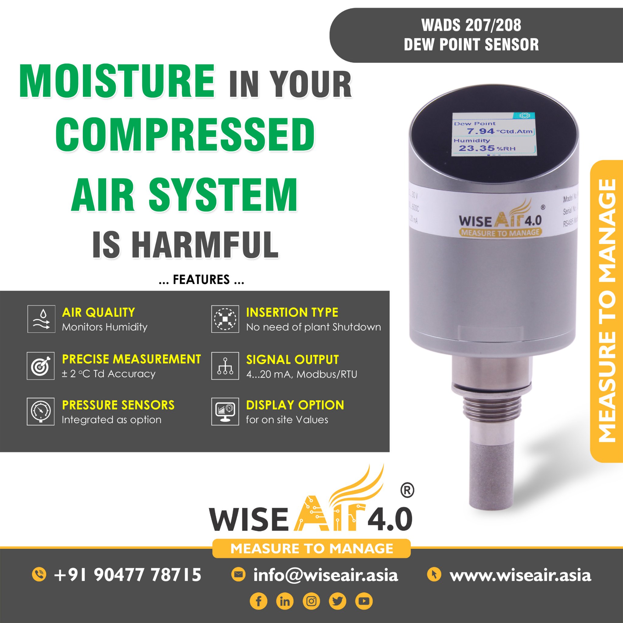 Testo 410-1 Vane Anemometer is used to measure air velocity and