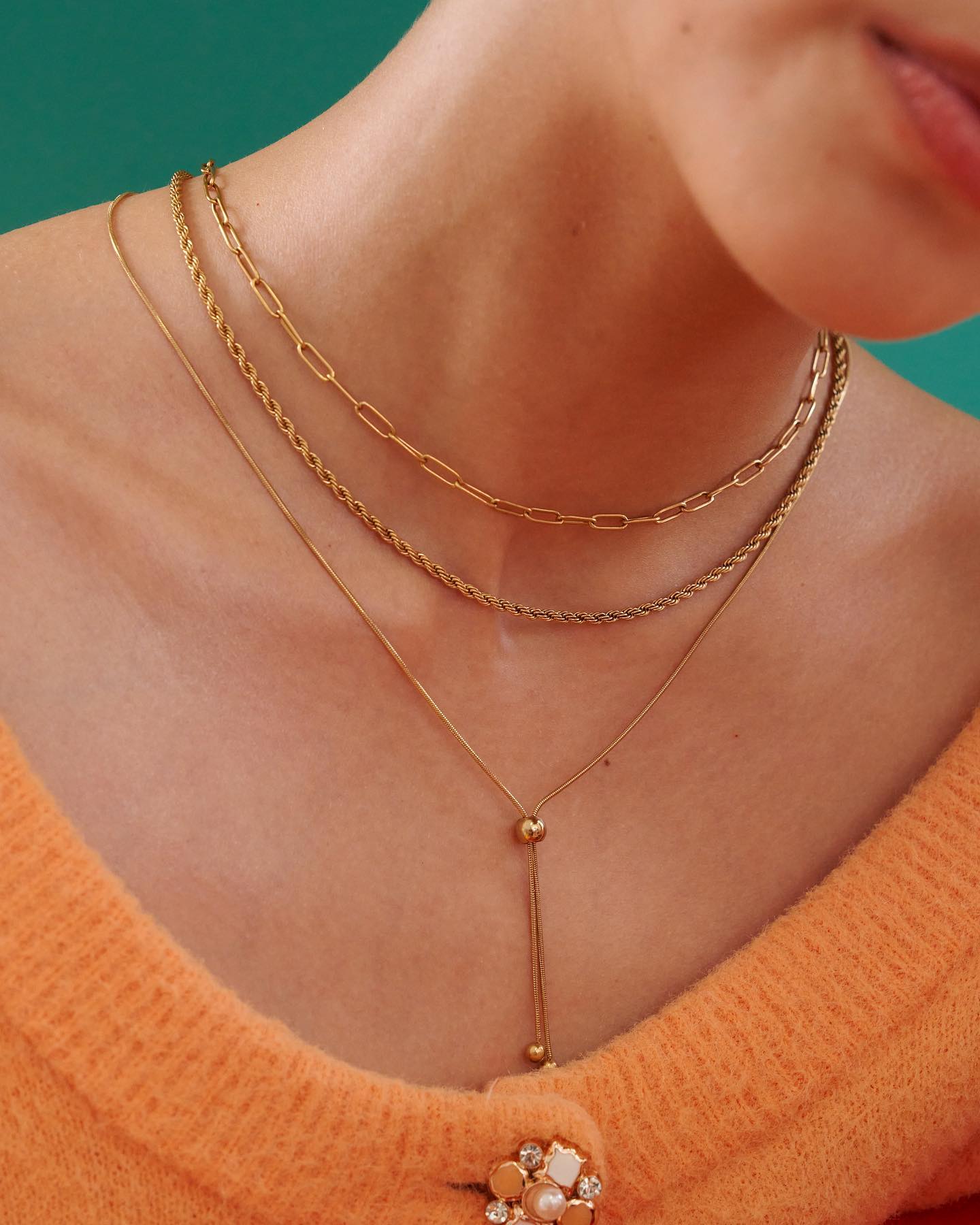 Valichain - Layering up💫 Vic Chain Link x Vivianne 2.4mm x Vera 😍💞 ALL ...