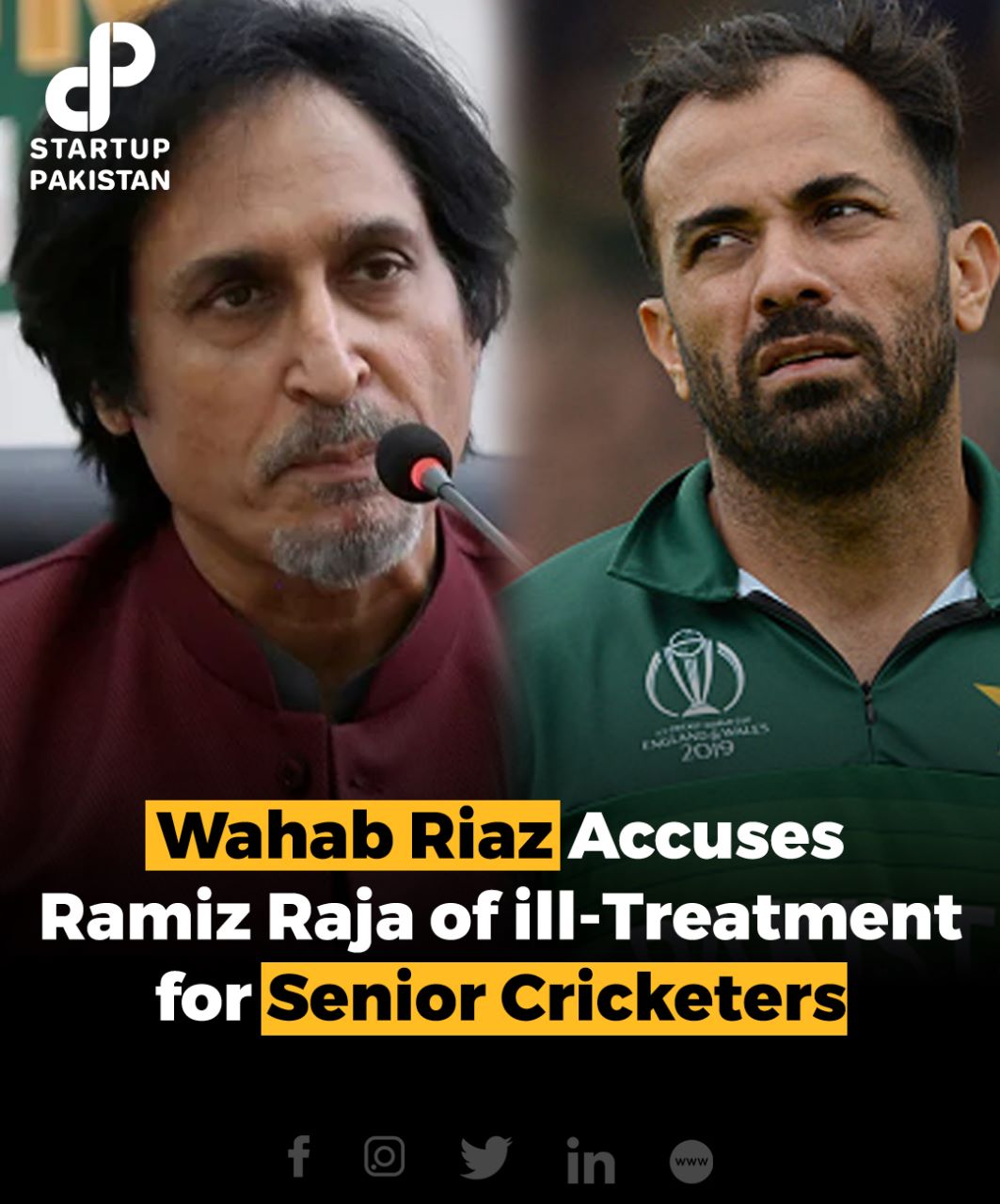 Startup Pakistan - Pakistan pacer Wahab Riaz has revealed how he was ...