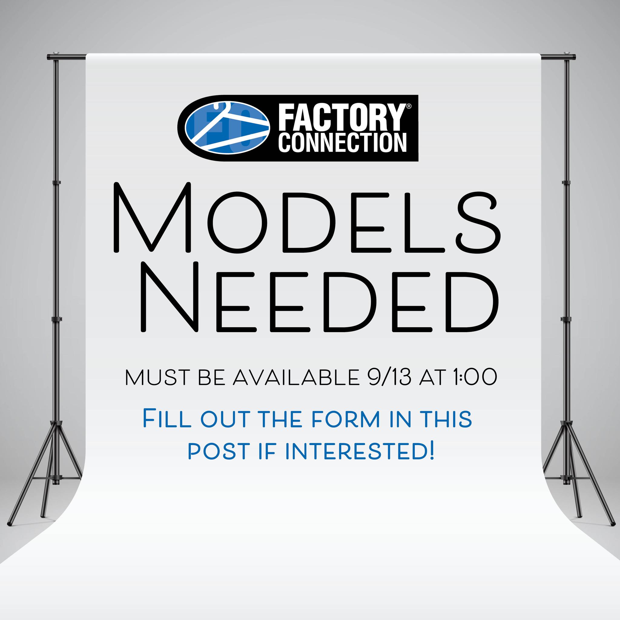 Factory - Want to model for FC? 😍 We are looking for models for our ...