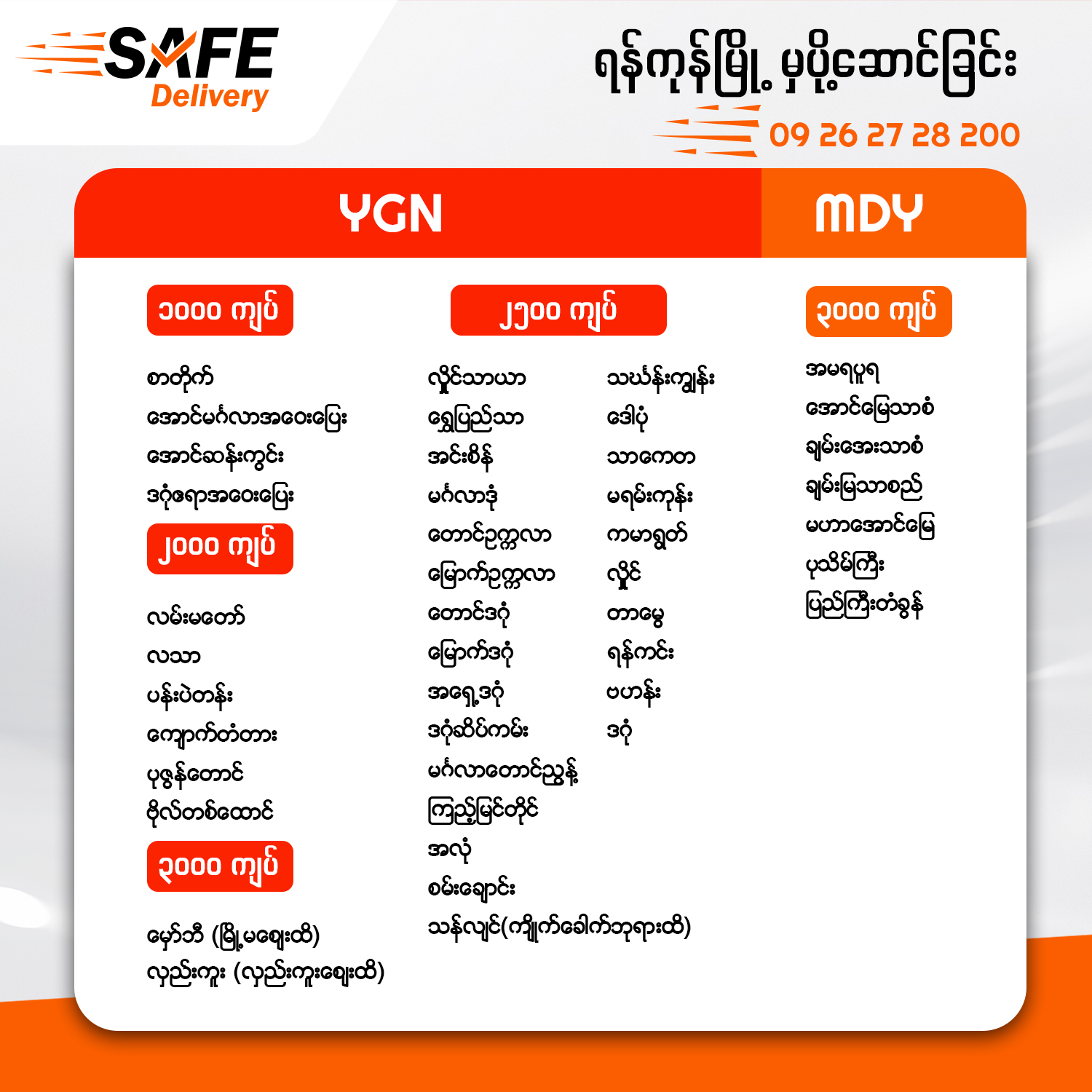 SAFE Delivery | Yangon