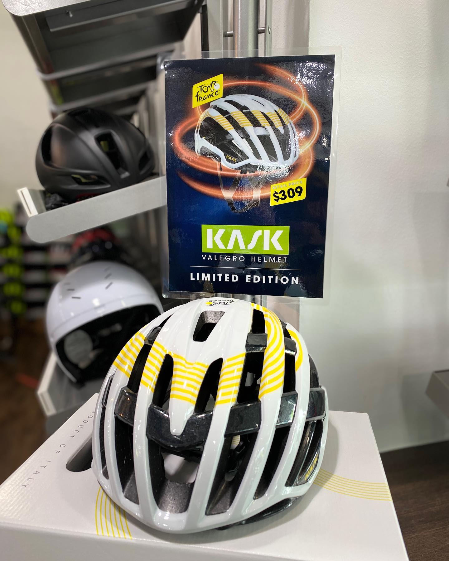 tdf The limited edition @letourdefrance Kask Valegro Helmet is 