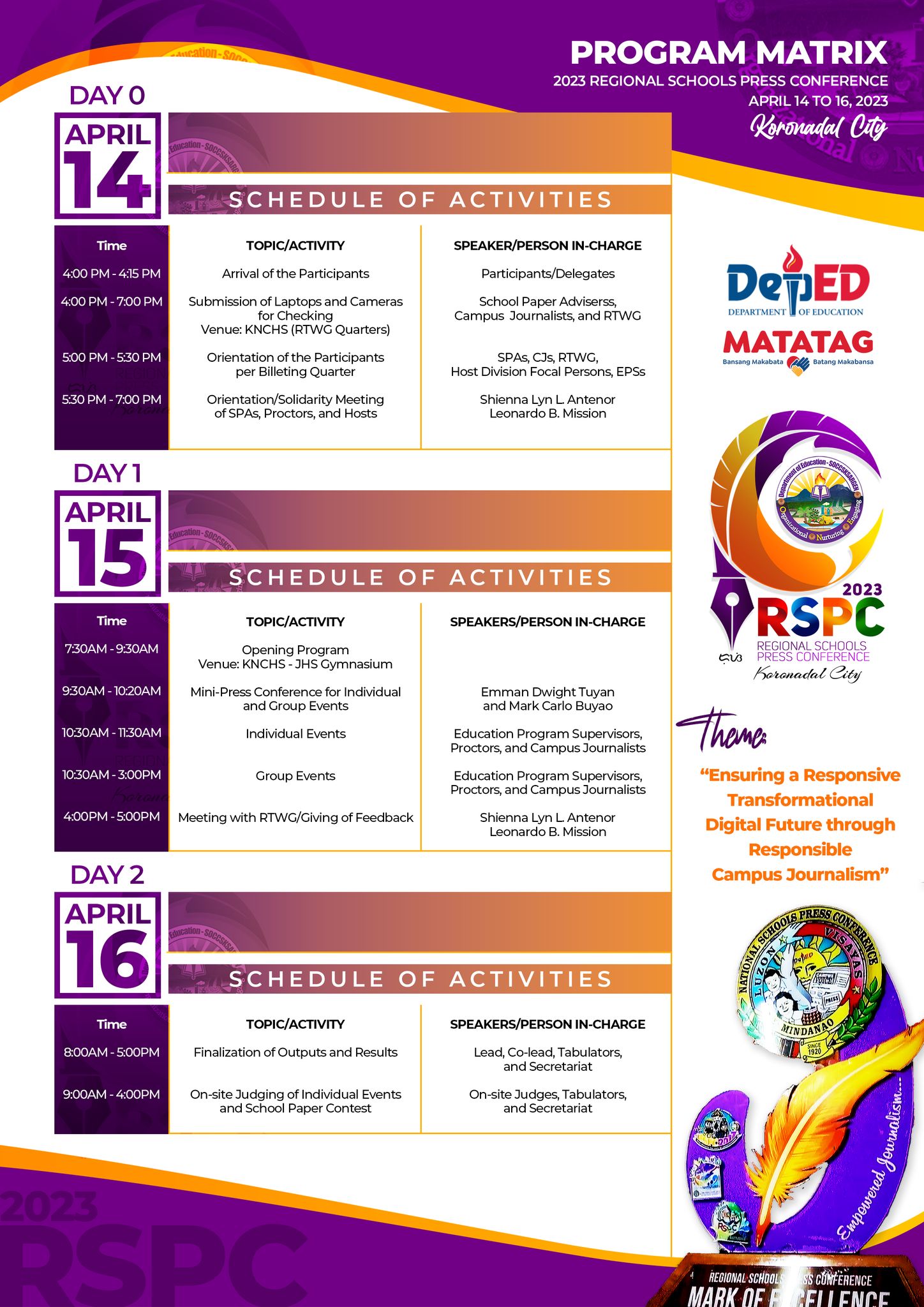 𝐌𝐠𝐚 𝐊𝐚𝐝𝐨𝐬𝐞, 𝐭𝐡𝐞 𝐡𝐞𝐚𝐭 𝐢𝐬 𝐨𝐧 𝐟𝐨𝐫 𝟐𝟎𝟐𝟑... - DepEd Region XII | Facebook