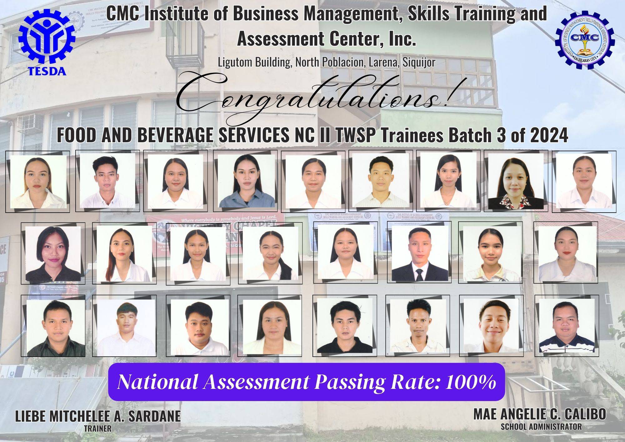 Congratulations to the recent... - CMC Institute - Siquijor