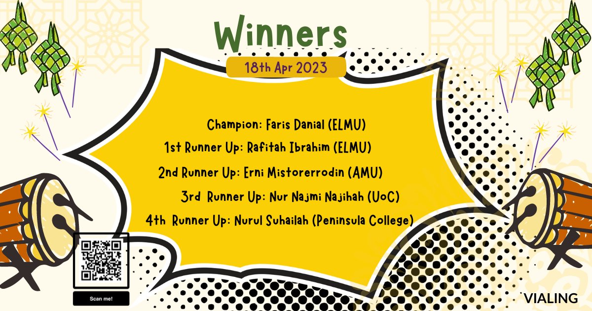 Vialing - Congratulations to all the winners of today's... | Facebook