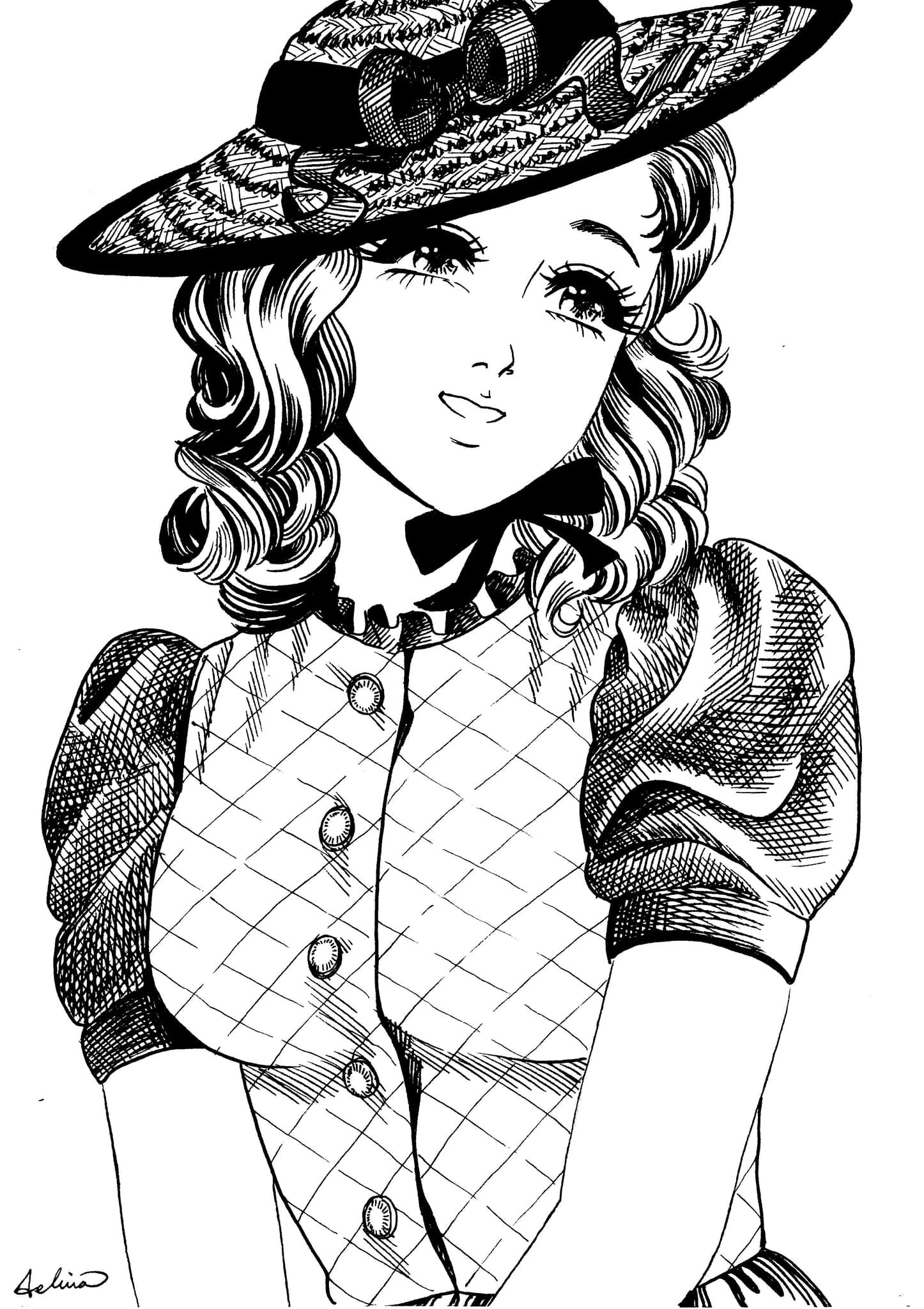 Reverie Darling - ️🖤Vintage Fashion Linework🖤🖋️... | Facebook