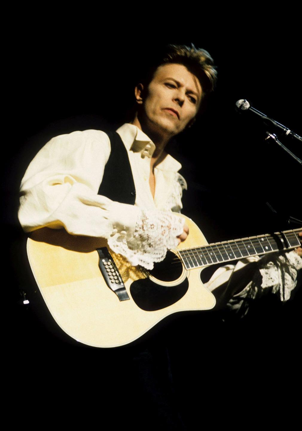 David Bowie, 1990, by Kevin Mazur. Sound+Vision tour