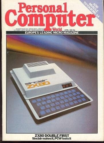 Sinclair ZX80 computer with its awful membrane keyboard 😳🤦‍♂️