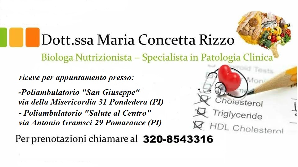 Maria Concetta Rizzo Biologo Nutrizionista | Pontedera
