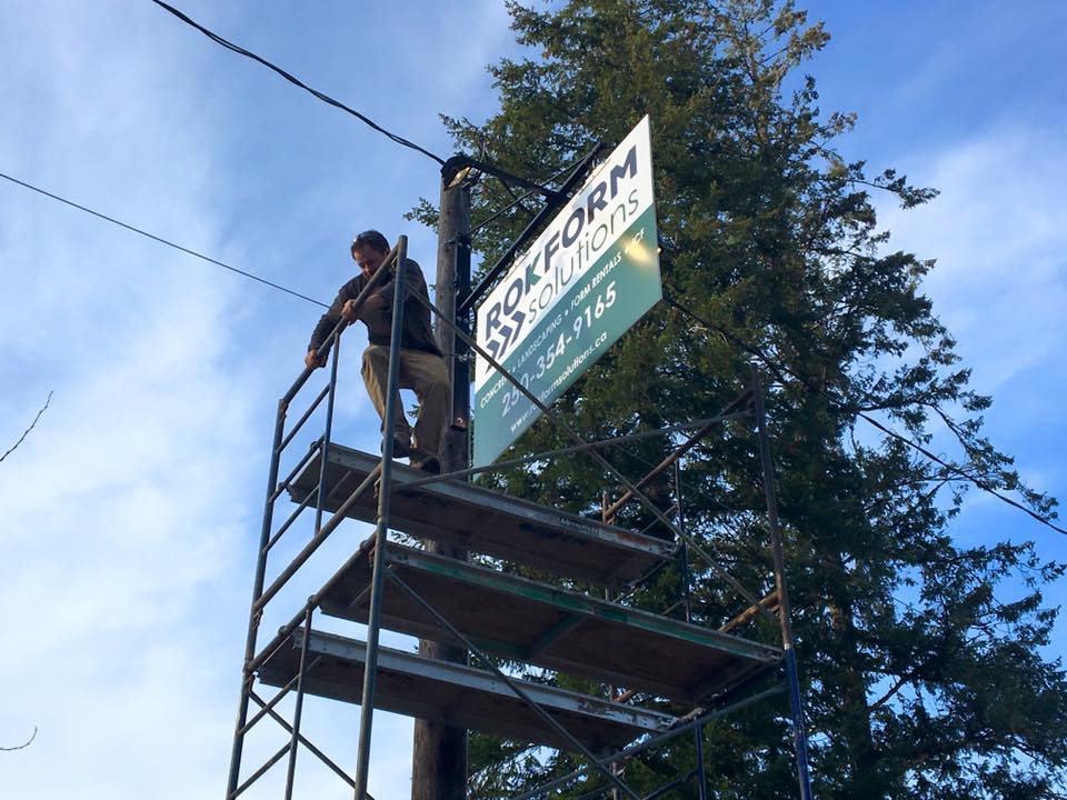 The official sign raising! - Rokform Solutions Ltd