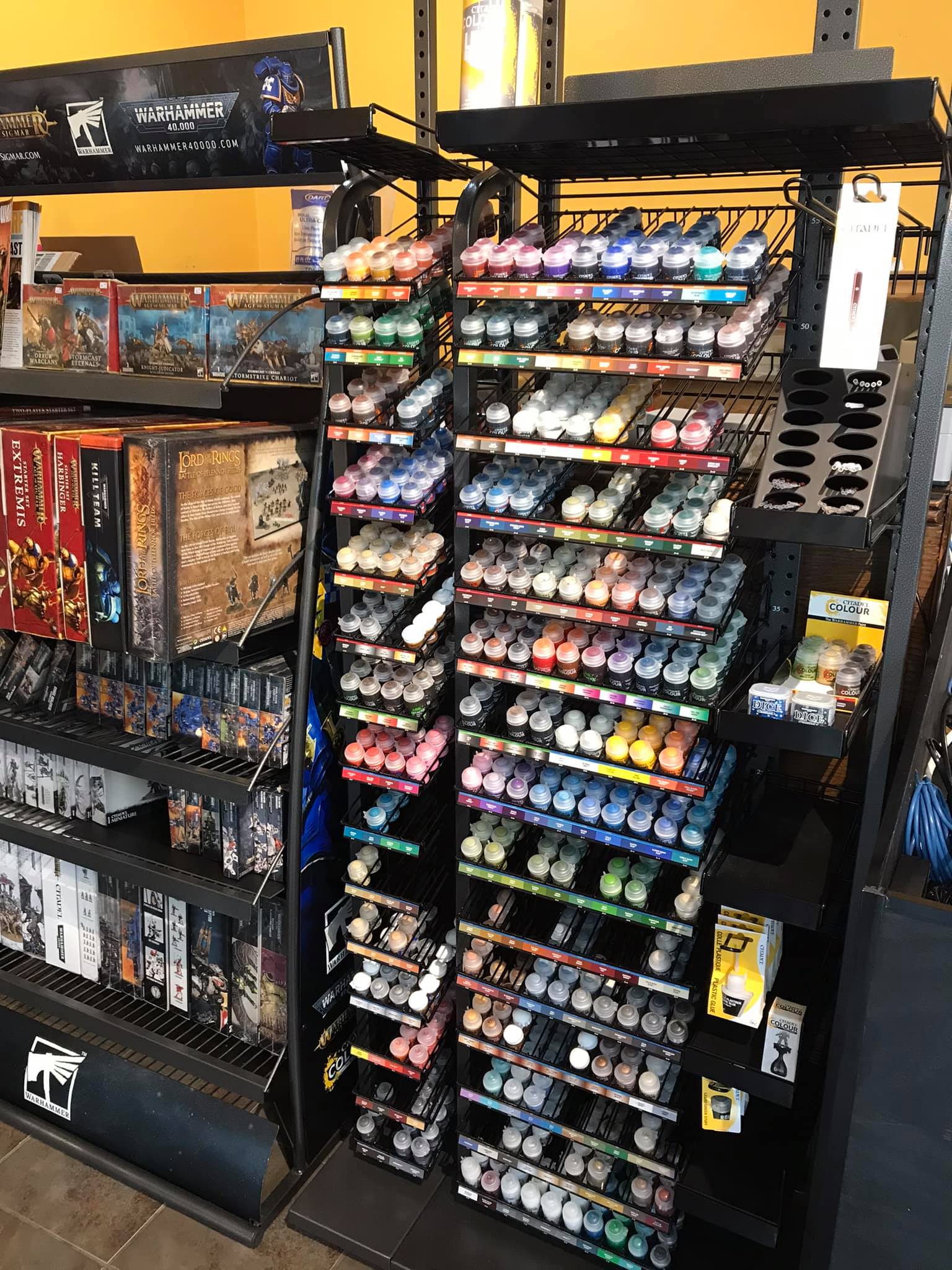 The GW paint rack... - Tabletop Renaissance Games & Hobbies