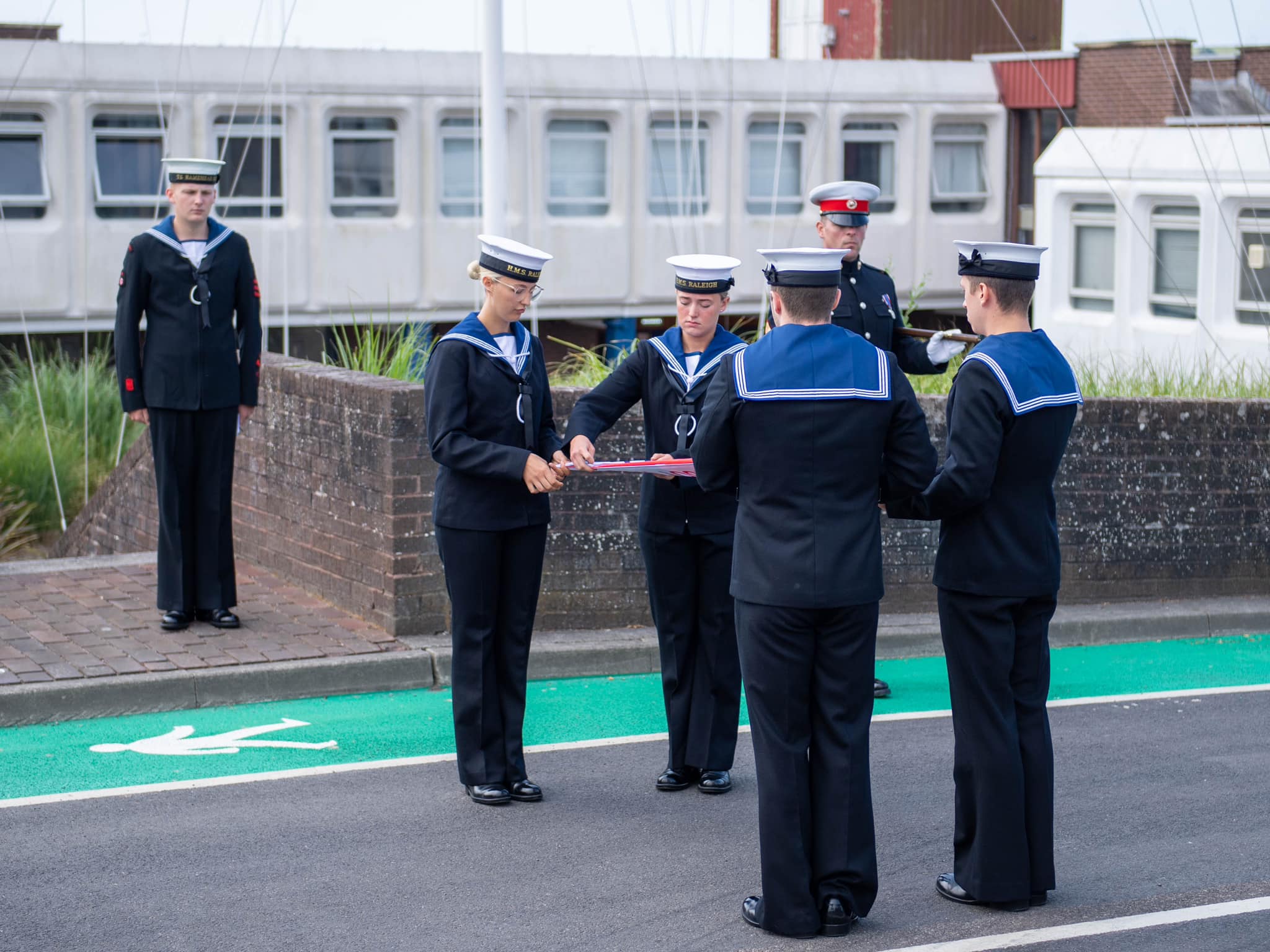 HMS Raleigh - Today the Captain of HMS Raleigh, Captain... | Facebook