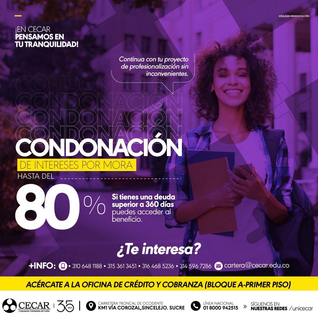 📢 Si estudias... - Corporación Universitaria del Caribe—CECAR | Facebook