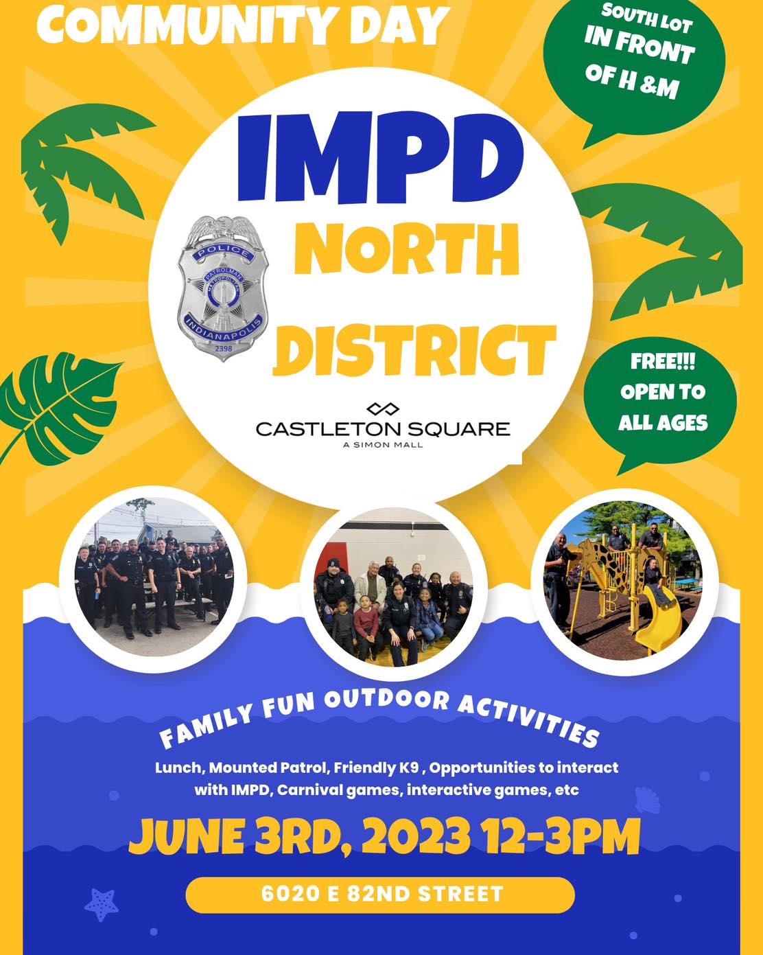 ☀️😎🚓 Community Day 🚓😎☀️ Join us... - North District IMPD