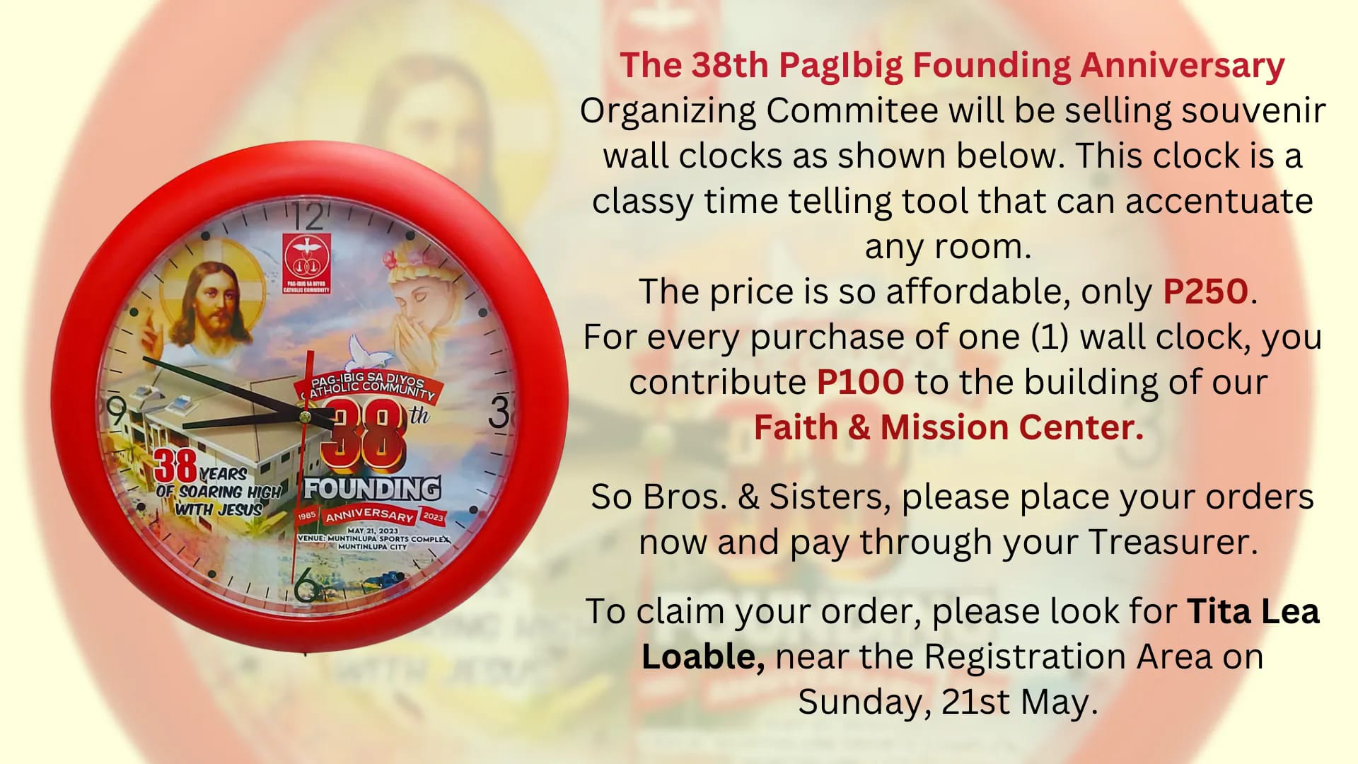 Pag-ibig - The organizing committee of the 38th Pag-Ibig sa Diyos ...