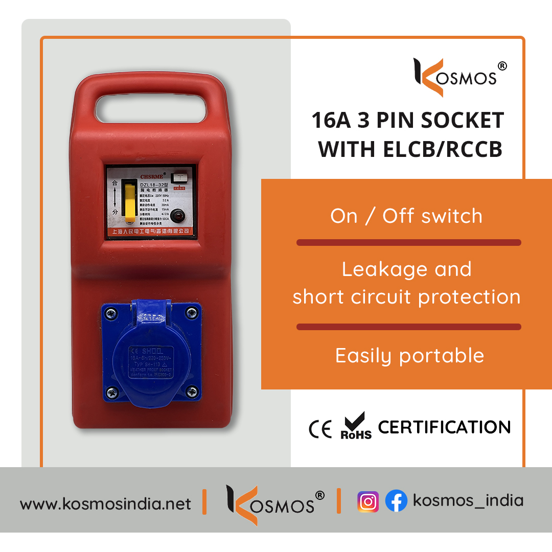 Kosmos - The 3 Pin 16A Socket is used for connecting geysers, AC ...