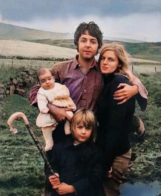 A Self-portrait of Linda, Paul and Mary McCartney, 1969.