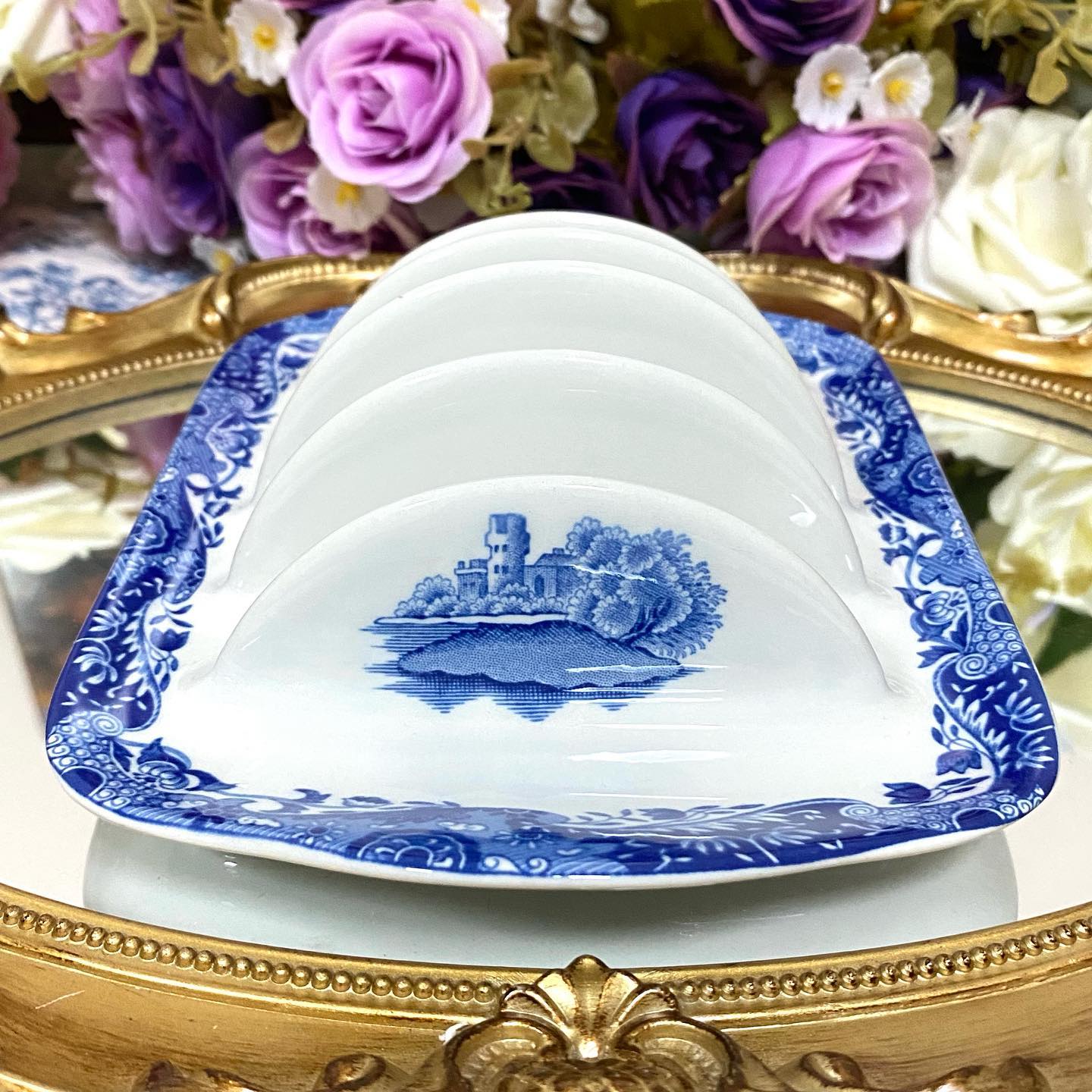 Pottery Closet - 🌸 Spode Blue Italian Toast Rack Made in...