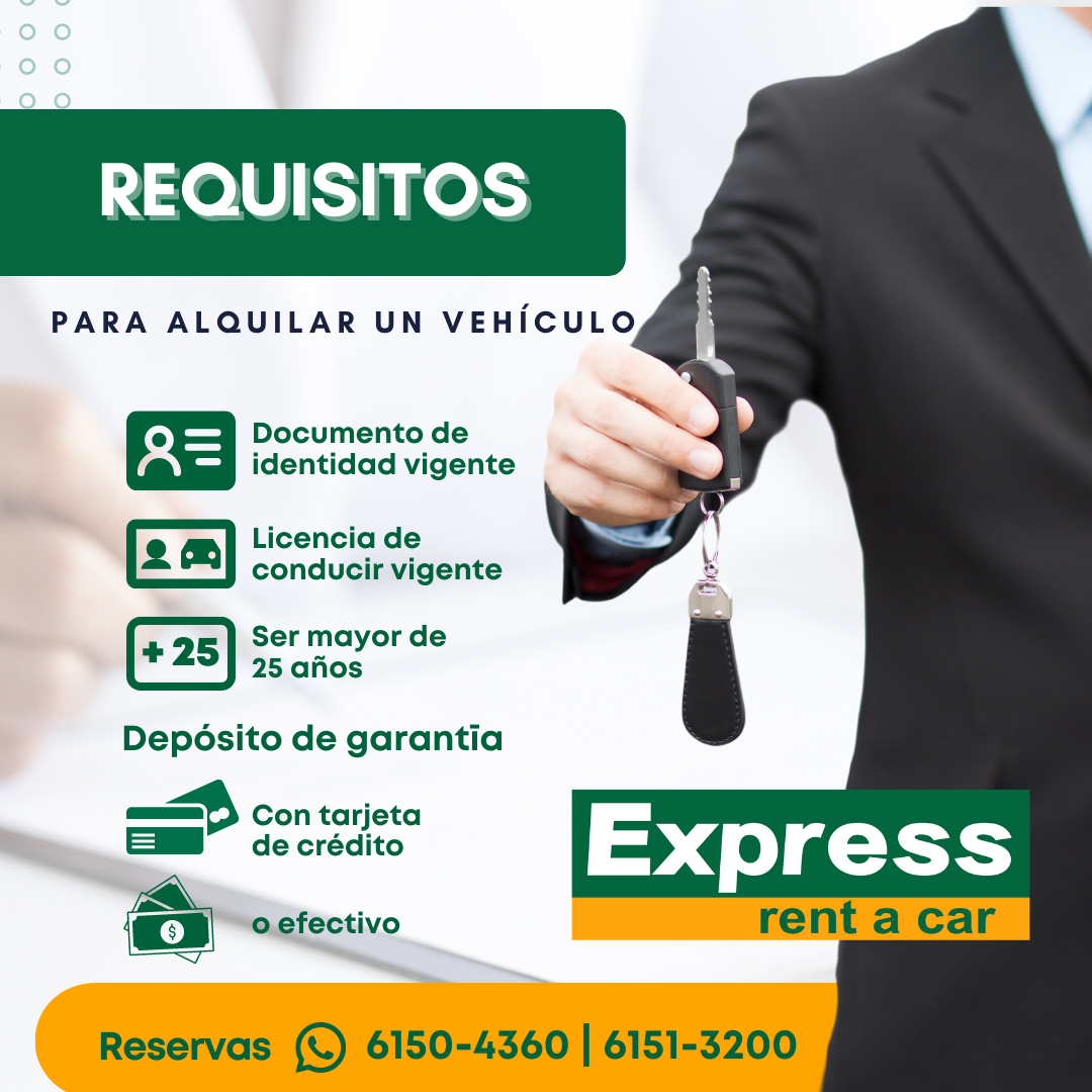 ¿Qué se necesita para alquilar un... - EXPRESS RENT A CAR | Facebook
